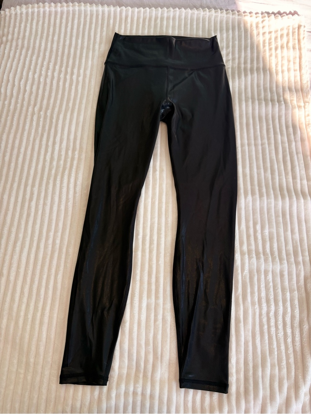 Fabletics Black High-Waist Shiny Leggings Size S